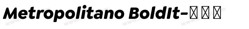 Metropolitano BoldIt字体转换